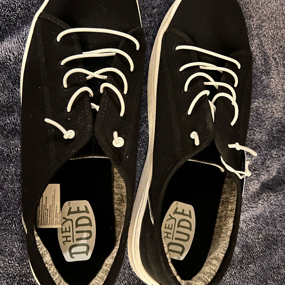 Hey Dude Men's Black Casual Shoes